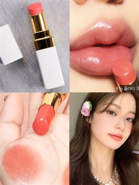 chanel flirty coral lip balm|ROUGE COCO BAUME Hydrating Beautifying Tinted Lip Balm.